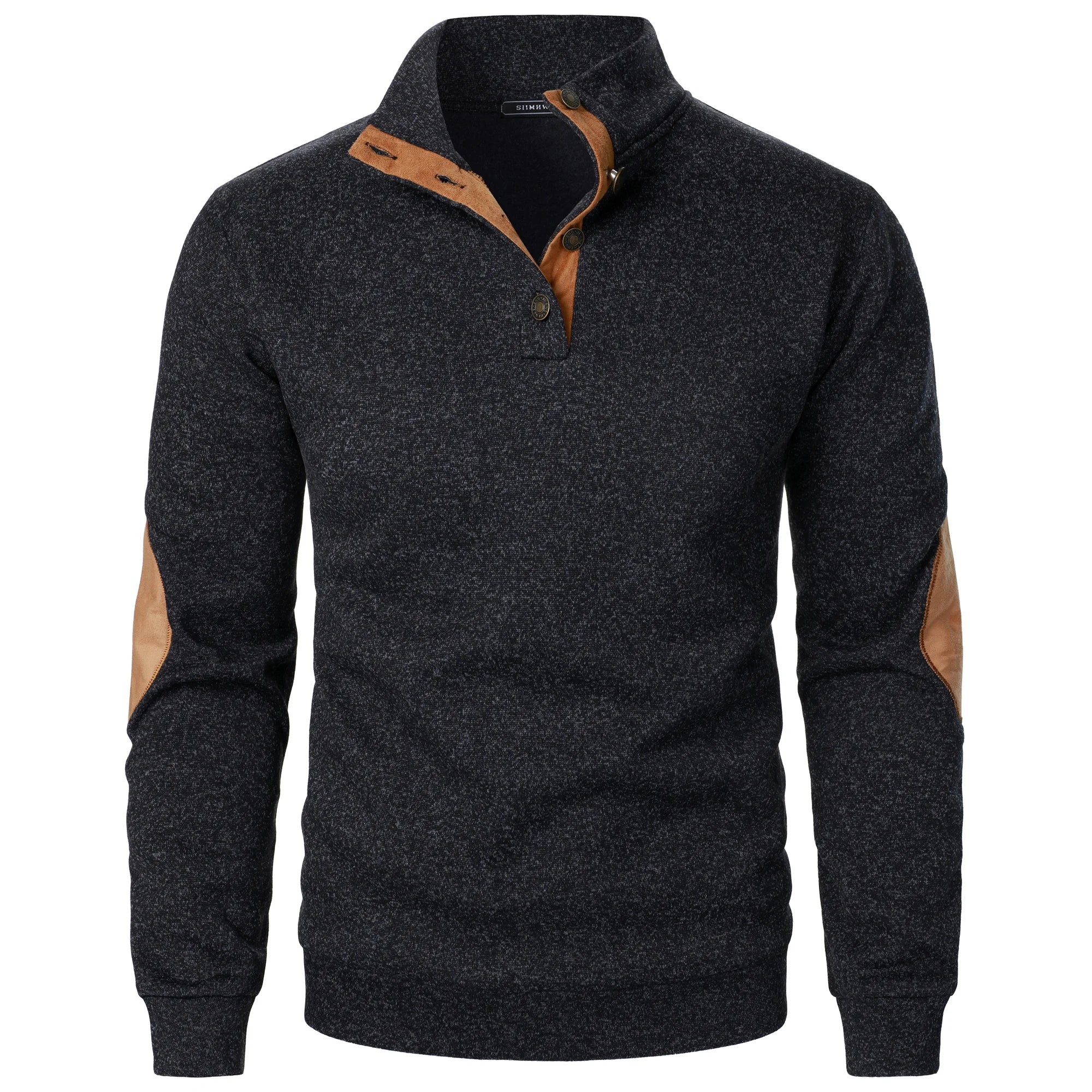 Men’s Stand Collar Knitted Sweater