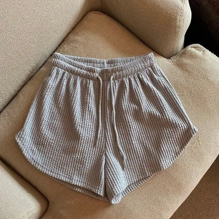 High-Waist Wide-Leg Running Shorts – Lightweight Gym Hot Pants for Women-HighTouch