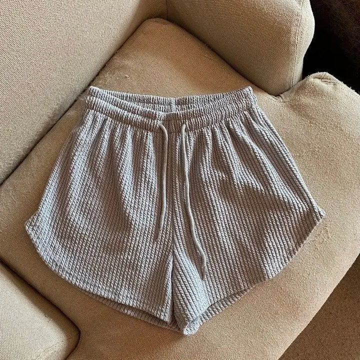 High-Waist Wide-Leg Running Shorts – Lightweight Gym Hot Pants for Women-HighTouch