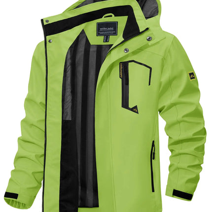 Men's Lightweight Mesh-Lined Waterproof Windbreaker Jacket