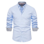 AIOPESON Men’s Cotton Oxford Shirt-HighTouch