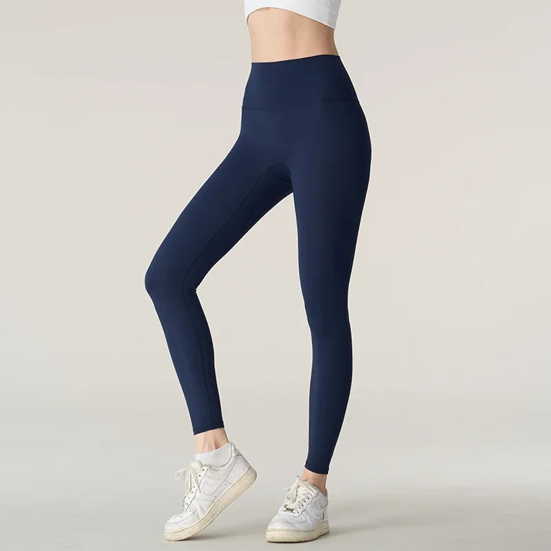 Leggings da donna per yoga a vita alta, sollevamento dei fianchi, pantaloni sportivi per corsa e ciclismo