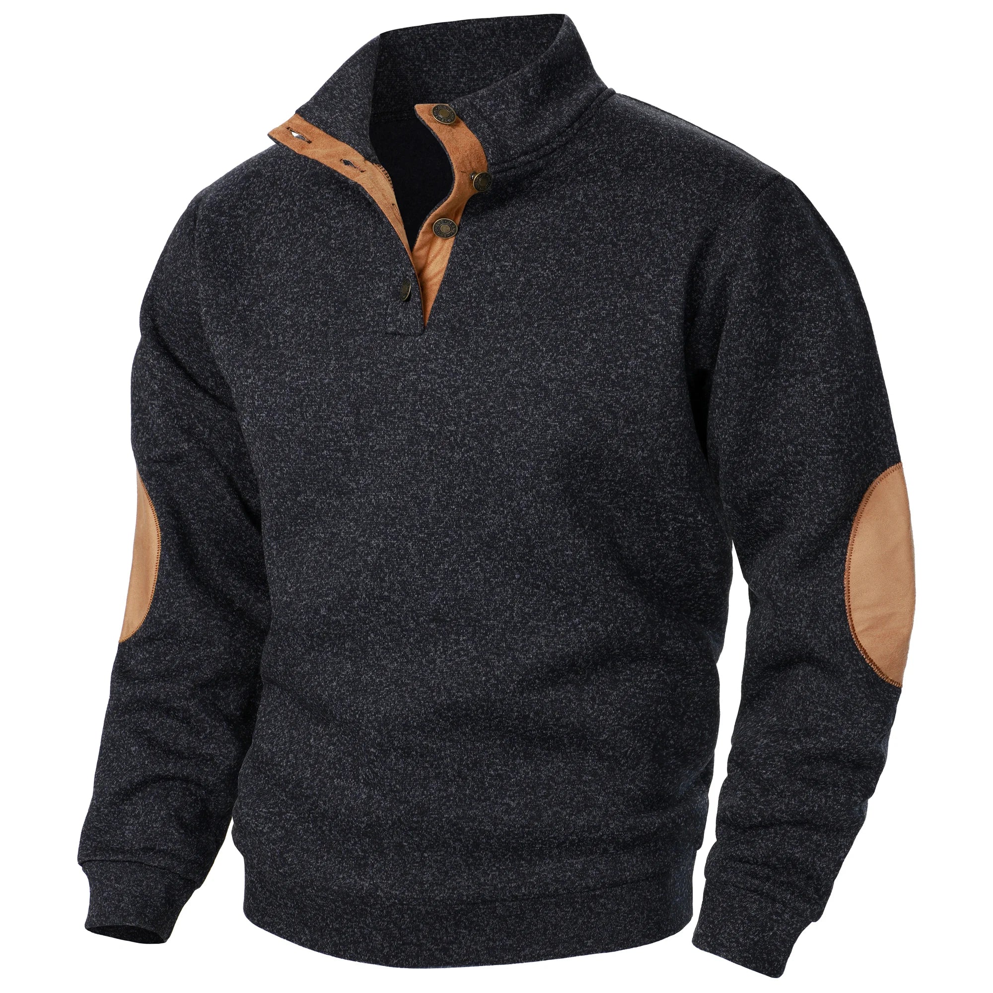 Men’s Stand Collar Knitted Sweater