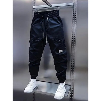 Men’s Breathable Harem-Style Straight Cargo Pants – Summer Comfort Trousers