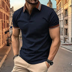 Lightweight Men’s Summer Polo – Breathable, Button-Collar Casual Top-HighTouch