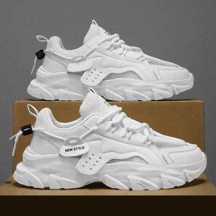 Men’s Breathable Thick-Soled Casual Sneakers