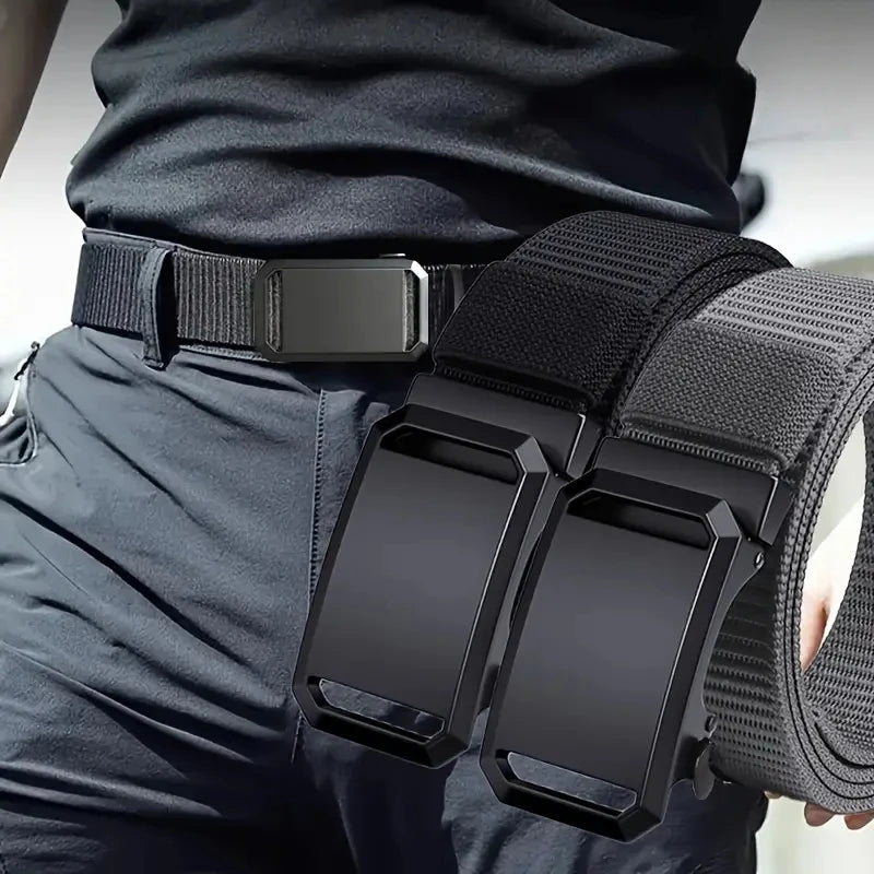 Automatic Buckle Canvas Tactical Belt