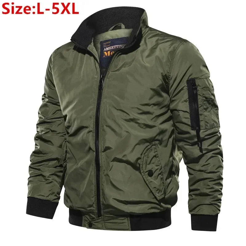 Men’s Slim-Fit Cotton Bomber Jacket