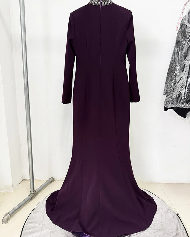Beaded Diamond Maxi Dress