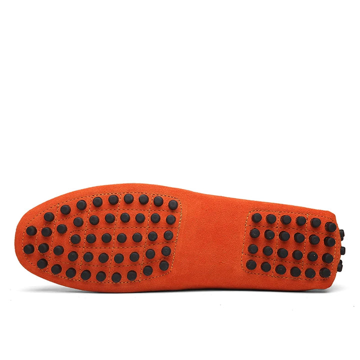 Genuine Leather Slip-On Loafers / Moccasins-HighTouch