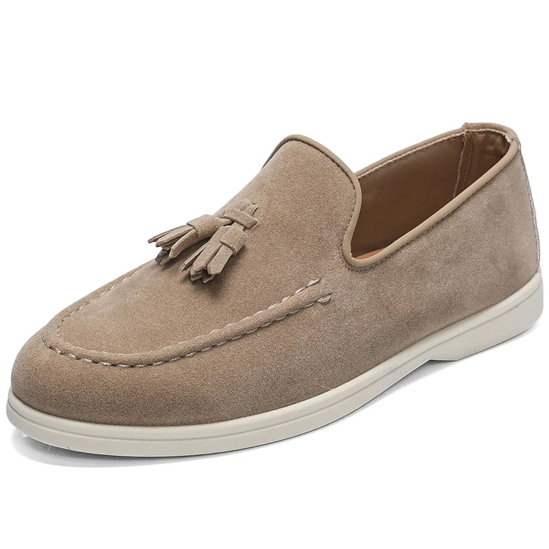 Luxury Suede & Leather Loafers – Men’s Slip-On Driving-HighTouch