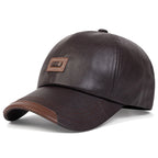 Cowhide Leather Dad Hat-HighTouch