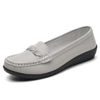 Diana - Genuine Leather Moccasin Loafers ~ Big Size-HighTouch