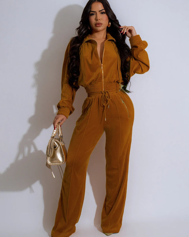 Women’s Velvet 2-Piece Tracksuit