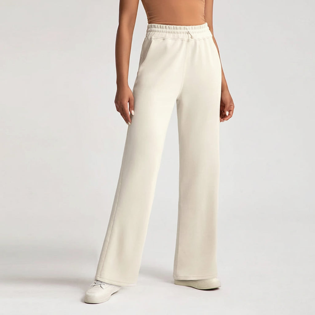 Women High Waist Wide Leg Sweatpants Casual Loose Fit-HighTouch