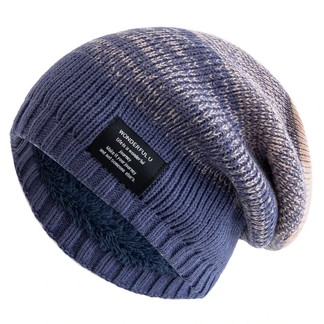 Plush Fur-Lined Slouchy Beanie for Women