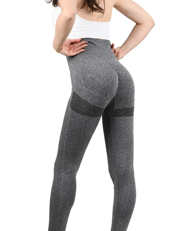 Women’s High-Waist Seamless Yoga Leggings – Stretchy Athletic Training Tights