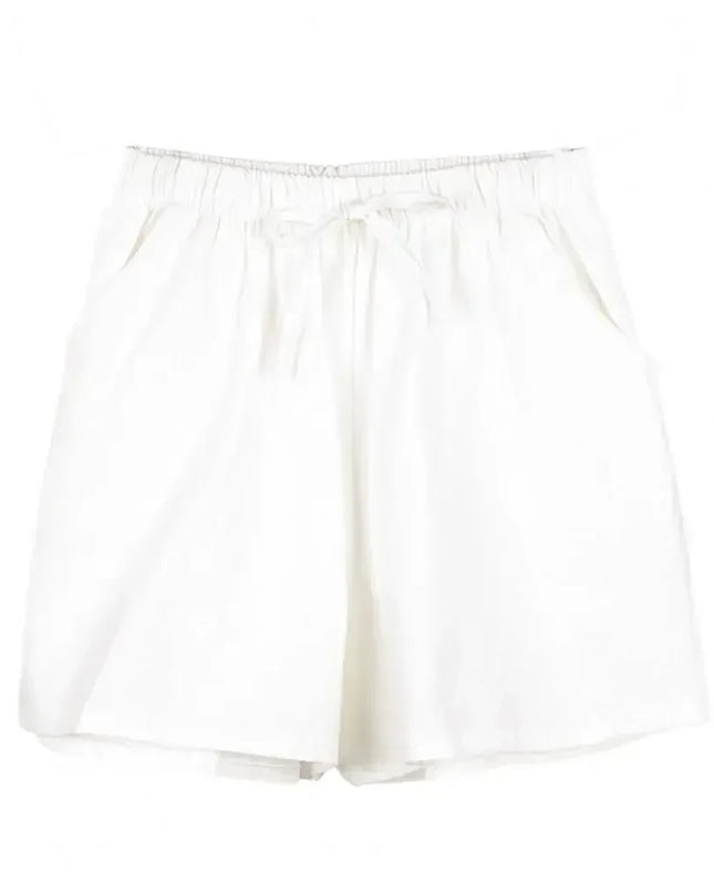 Women’s High-Waist Cotton Linen Shorts
