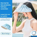 Foldable Wide-Brim UV Sun Hat-HighTouch