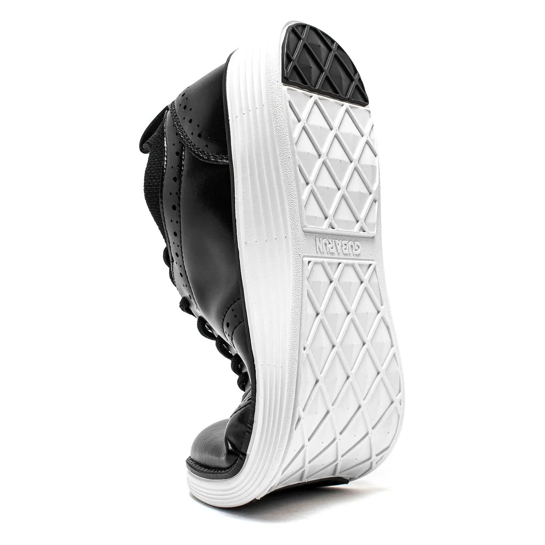 Men’s Busin Casual Leather Wingtip Sneakers-HighTouch