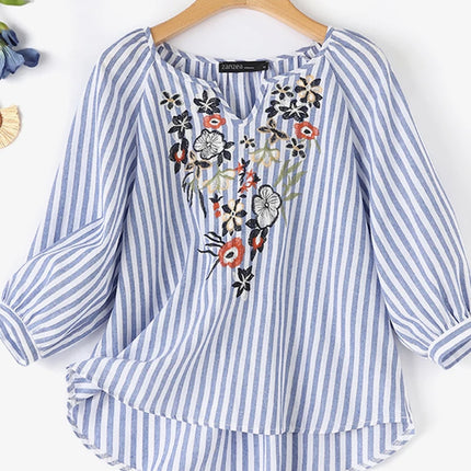 ZANZEA Summer Bohemain Holiday Vintage Floral Pinted Blouse for Women