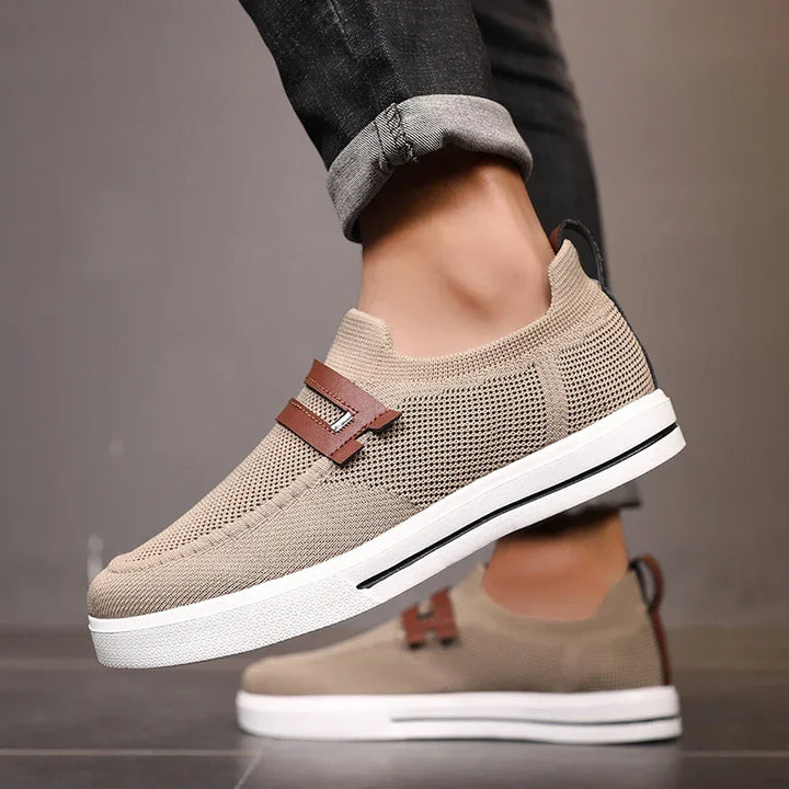 Men’s Breathable Mesh Slip-On Sneakers for Walking