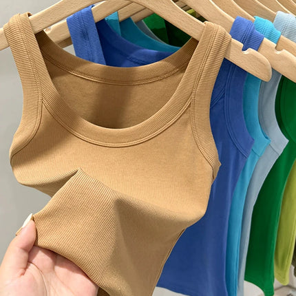 Ribbed Tank Top for Women – Stretch Fit Summer Camisole