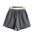 Relaxed High-Waist Cotton Linen Shorts – Cool Comfort Meets Chic Styling