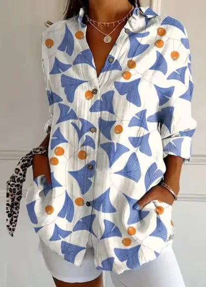 Harper | Elegant Floral Shirt & Blouse