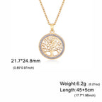 Skyrim Tree of Life Zircon Pendant Necklace-HighTouch