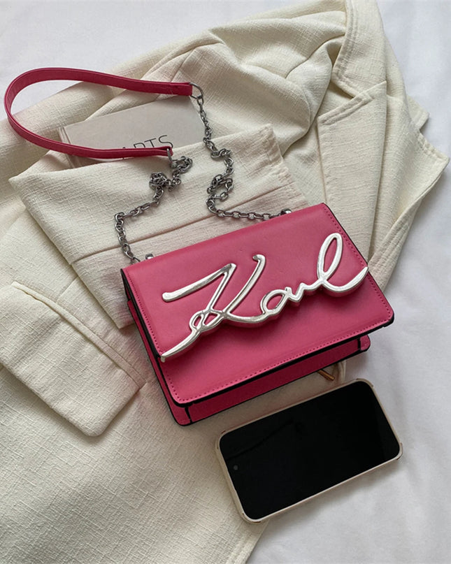 Fashionable Crossbody Bag – Solid Color Shoulder Bag