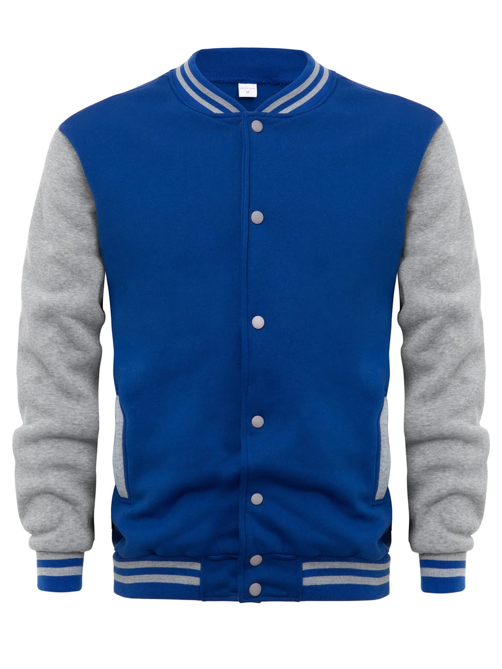 Men’s Loose-Fit Baseball Jersey Bomber Jacket-HighTouch