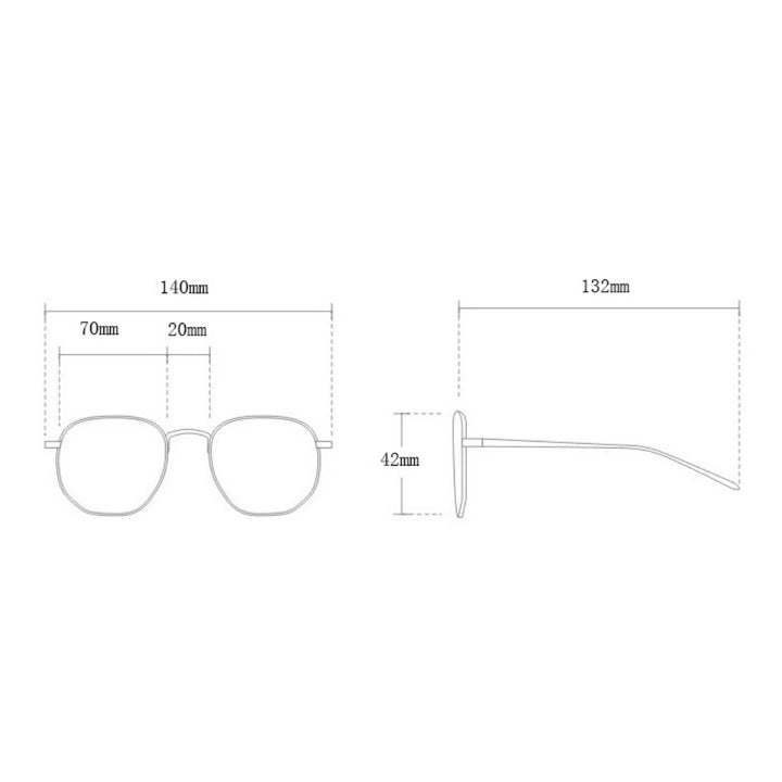 Unisex Retro PC Cat-Eye Sunglasses-HighTouch