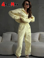 Women’s Cotton Oversize Tracksuit Set-HighTouch