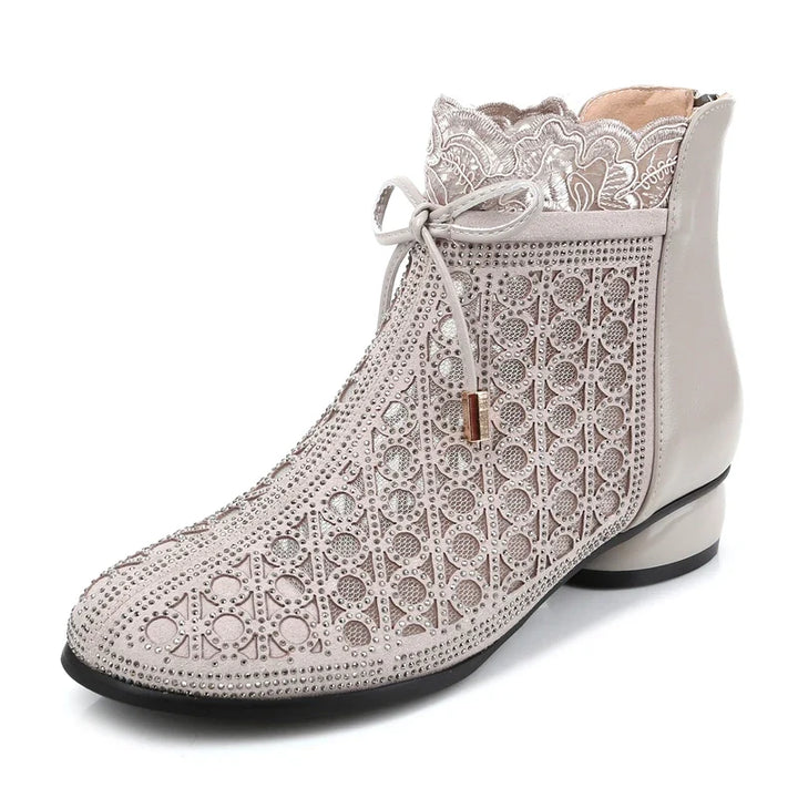 Women's Lace Ankle Boots – Cushioned Orthopedic Support