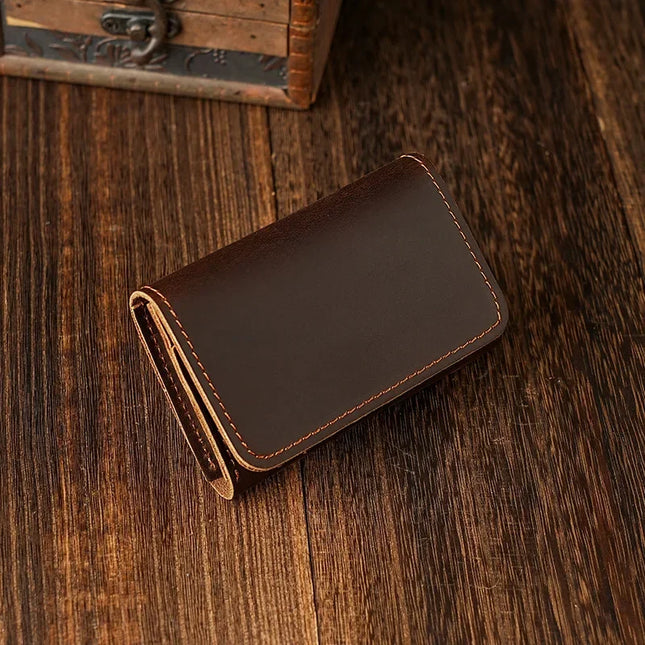 Genuine Leather Coin & Headphone Holder