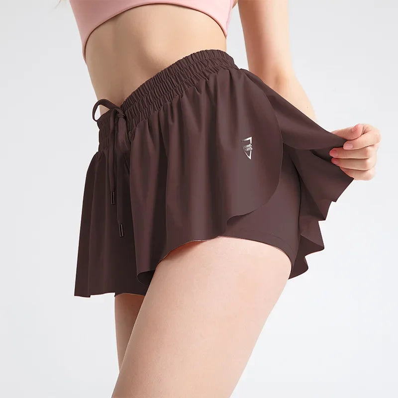High-Waist Women’s Sport Skirt Shorts – Summer Gym & Yoga Wear