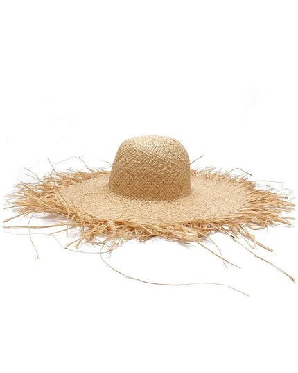 Women Beach Sun Hat Straw Wide Brim Cap Female Comfortable Breathable Summer Headwear Head Decoration Photo Props Caps