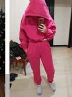 Women’s Fleece Tracksuit Set – Soft Hoodie & Jogger Pants for Cozy Style-HighTouch