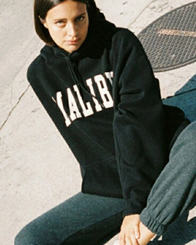 Vintage Letter Print Oversized Cotton Hoodie –  Streetwear Comfort
