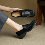Leopard Leather Loafers-HighTouch