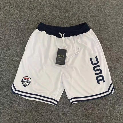 Men’s Quick-Dry Elastic Waist Basketball & Running Shorts with Pockets