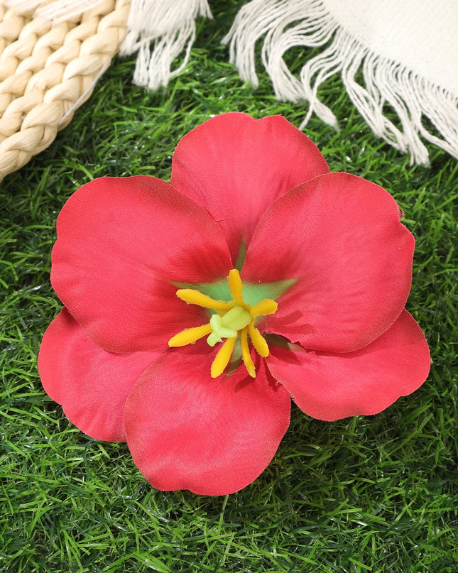 AWAYTR Bohemian Hawaiian Flower Hair Clip – Romantic Side Bash Clip for Women & Girls