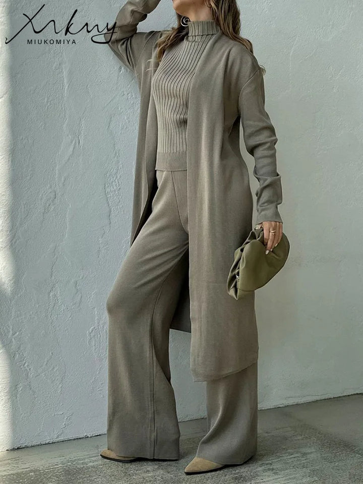 3‑Piece Knit Suit-HighTouch