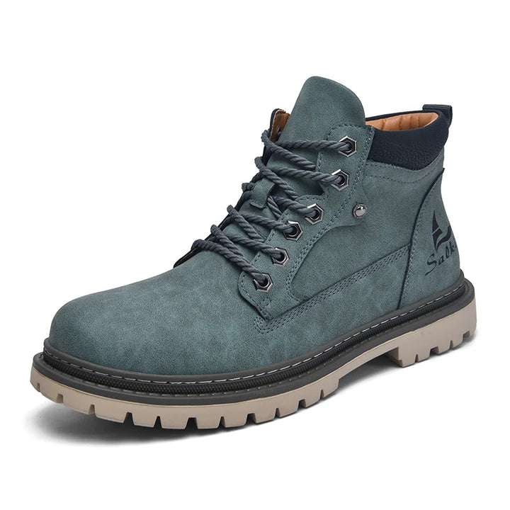 Handmade Leather Ankle Winter Boots UK-HighTouch