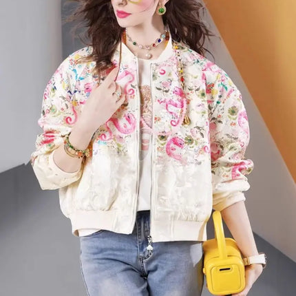 Women’s Chinese-Style Embroidered Spring Jacket