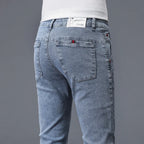 Men’s Slim Stretch Black & Dark Grey Jeans-HighTouch