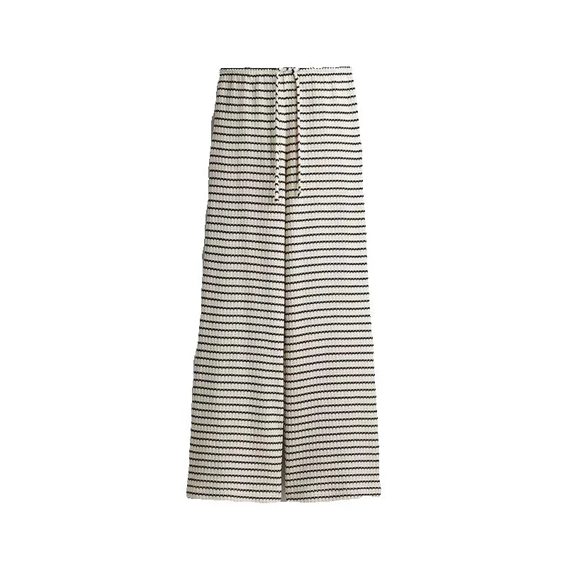Women’s Knit Striped Pullover & Pants Set-HighTouch