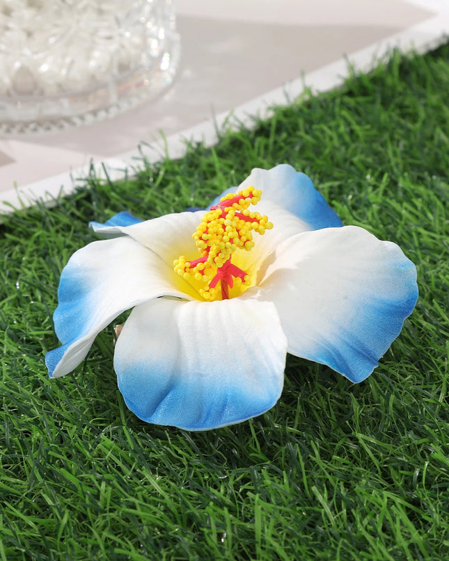 AWAYTR Bohemian Hawaiian Flower Hair Clip – Romantic Side Bash Clip for Women & Girls