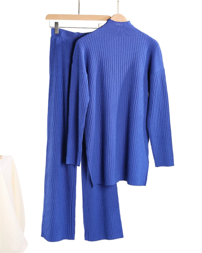 Women’s Knit Turtleneck Tracksuit Set